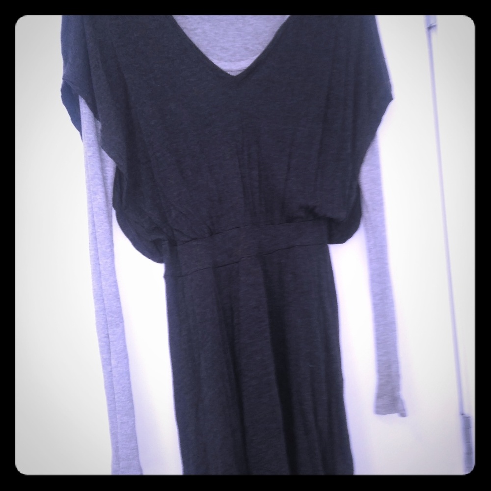 Three Dots Small Gray Dress